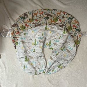 Two Boppy pillow cases